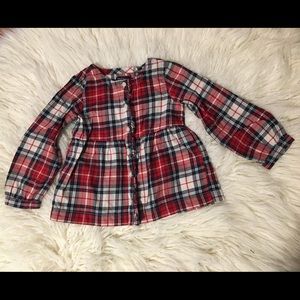 4t plaid top